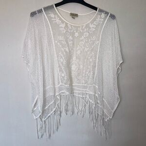 One World Lacey Beach Coverup Blouse